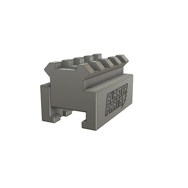 Slydev - Adapter kompatibel für NERF Rail zu Picatinny-Rail - Variante 2 - Nicht durchgezogene Stege