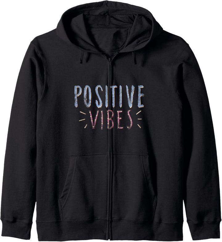Positivity Inspirational Zitat Abstrakte Typografie Vibes Kapuzenjacke