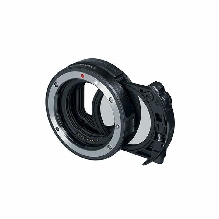 Canon 3442C005 Bajonettadapter EF-EOS R mit Einsteckfilter (C-PL: Zirkularpolfilter A), Schwarz Adap