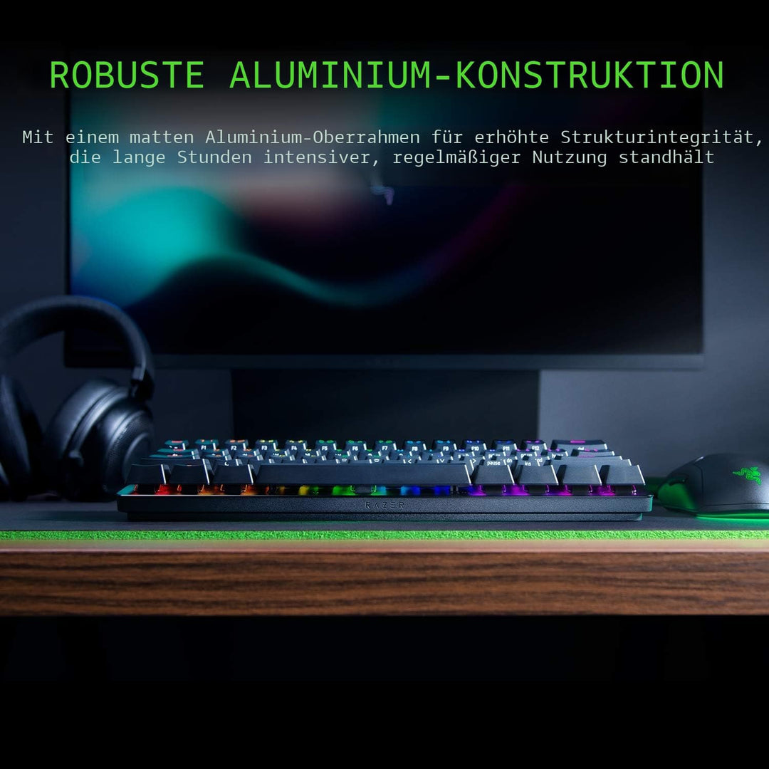 Razer Huntsman Mini (Red Switch) - Kompakte 60% Gaming Tastatur mit schnellen linear opto-mechanisch