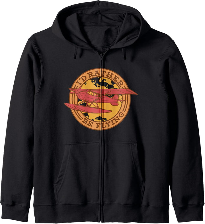 Piloten-Design mit einem Flugzeug und einem coolen Zitat. Kapuzenjacke