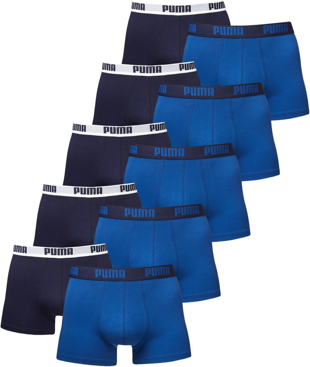 PUMA 10 er Pack Boxer Shorts / True Blue / Size XL / Herren Unterhose