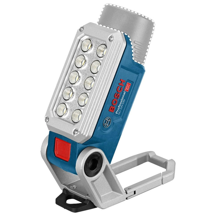 Bosch Professional 12V System Akku LED-Lampe GLI 12V-330 (330 Lumen, Betriebszeit: 180 min/Ah, ohne