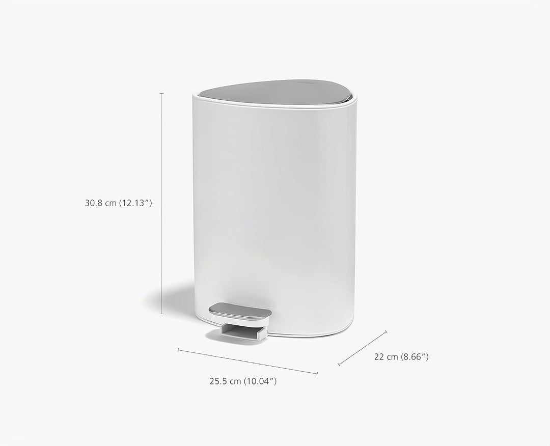 Joseph Joseph EasyStore 5L Treteimer, Edelstahl Mülleimer mit Mülltütenfach, Soft-Close, Bad &amp; Schla