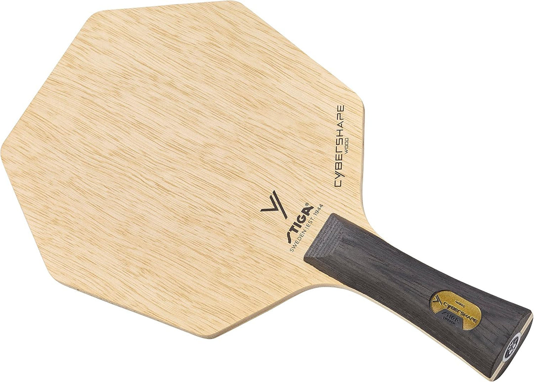 Stiga Cybershape Wood Tischtennis Holz – Tischtennisholz aus Holz mit exklusiver Cybershape-Form Kon
