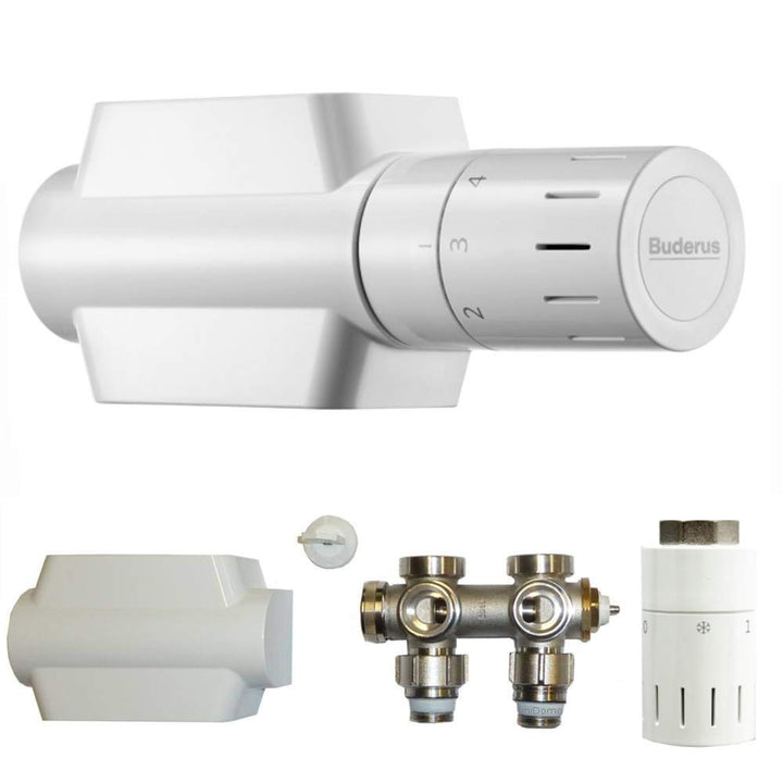 Buderus Ventil-Armaturen Set Multiblock, Weiss