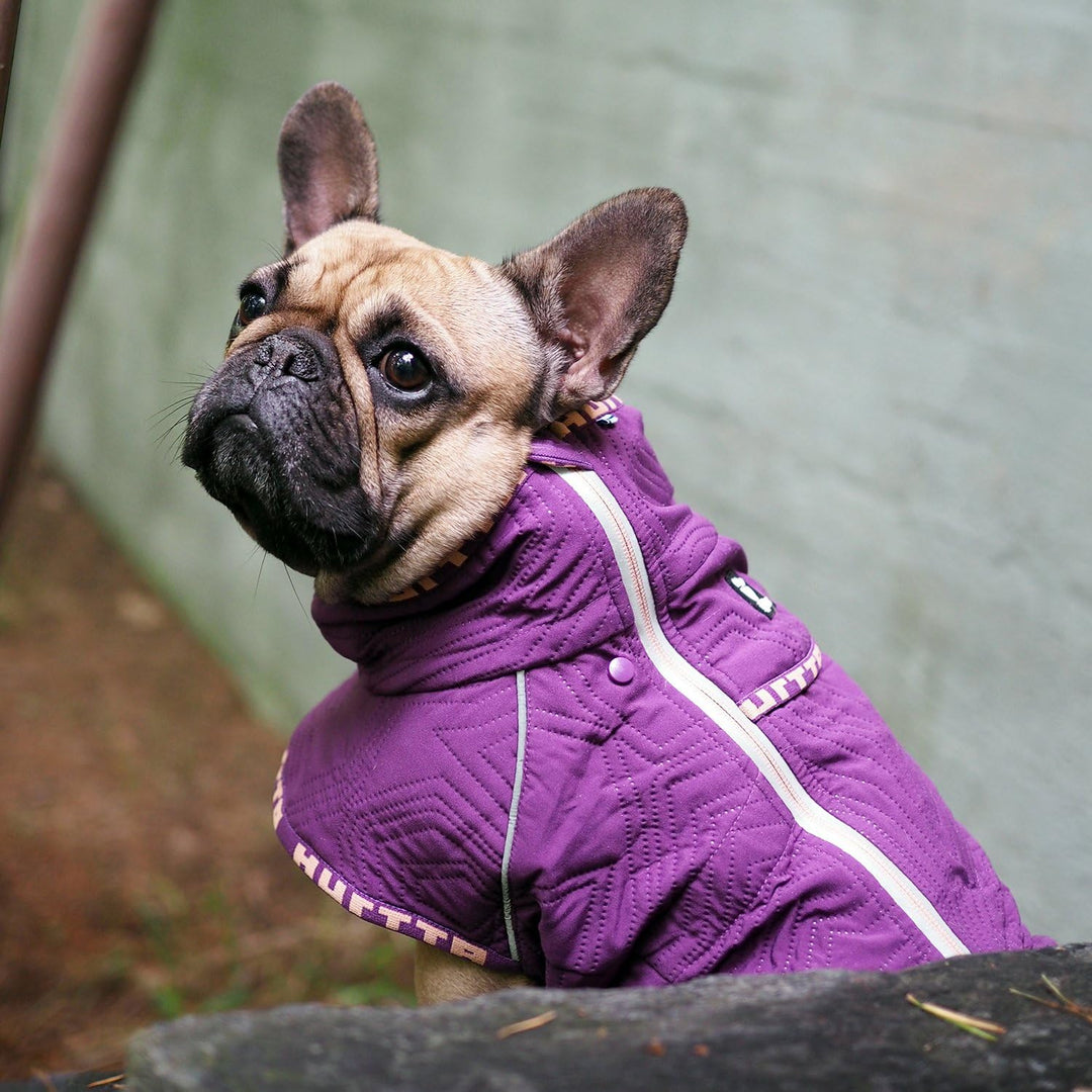 Hurtta Lässige Steppjacke für Hunde, meliert, Grösse 26XL Heather 26XL, Heather 26XL