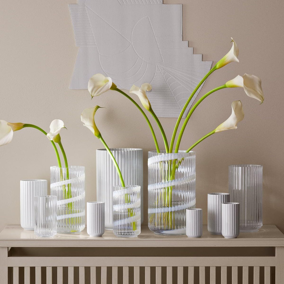 Lyngby Porcelæn Vase H31 cm Lyngby aus mundgeblasenem Glas zeitlos, klar H31 cm Klar, H31 cm Klar