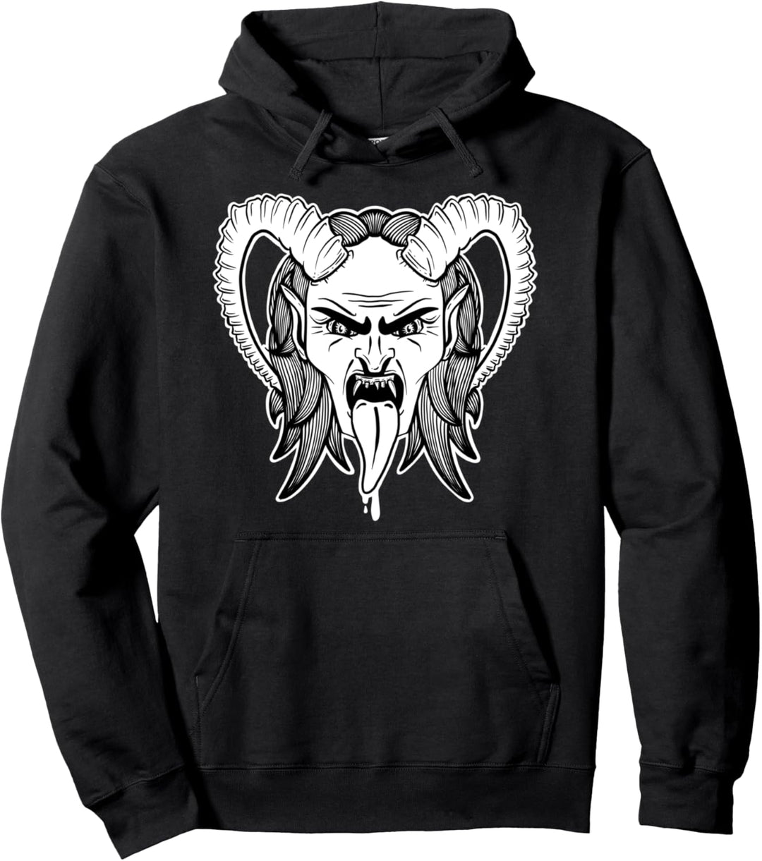 Krampus und Percht beim Perchtenlauf Pullover Hoodie