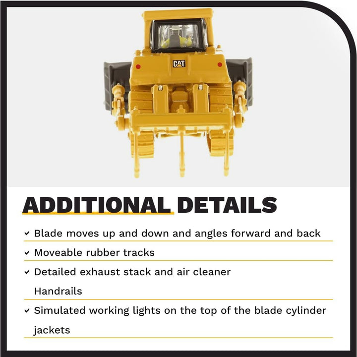 Diecast Masters 85209 - Caterpillar Kettendozer D9T, detailgetreues H0 CAT Baufahrzeug in Metallbox,