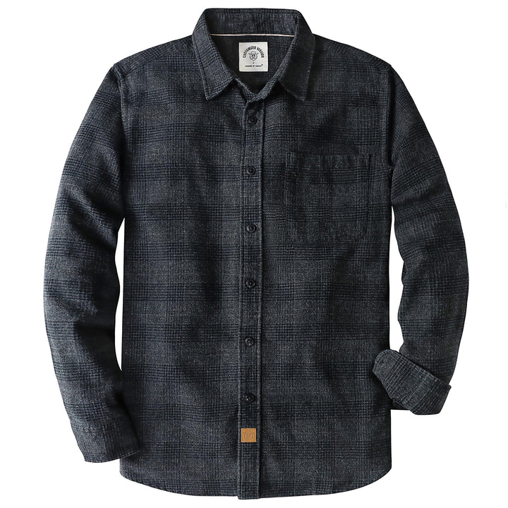 Dubinik® Flanellhemd Herren Kariert Button Down Outdoor Baumwolle Freizeithemden Flanellhemden Herre