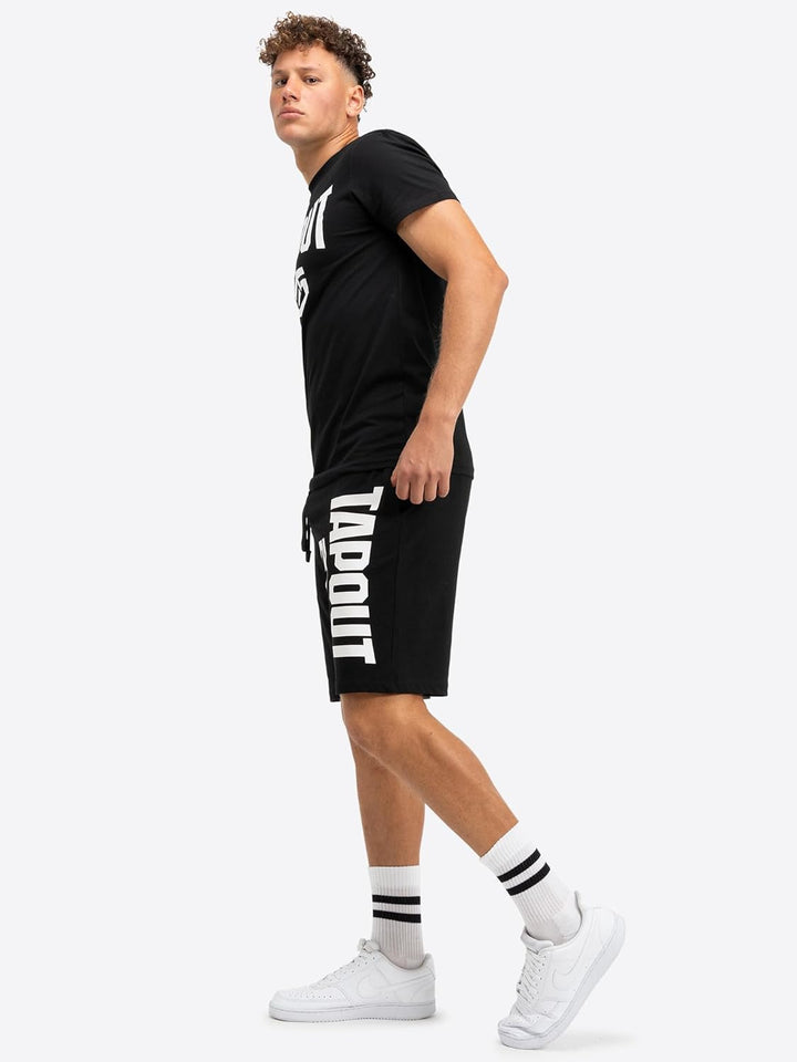 Tapout Herren Active Basic Shorts L Black/White, L Black/White