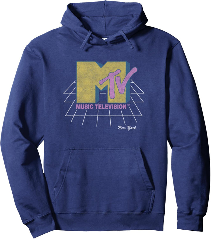 MTV Music Television Grid Logo Pullover Hoodie