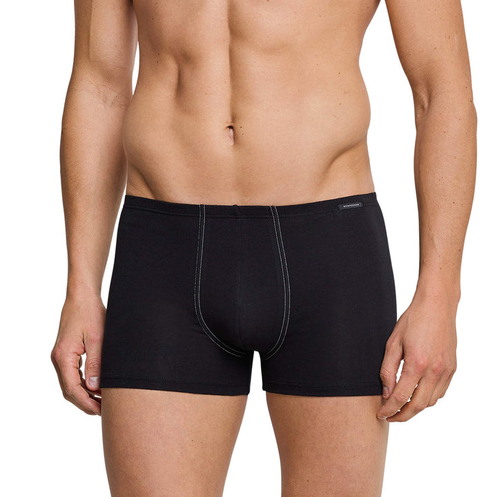 Schiesser Herren Boxershorts, 4er Pack (XL / (7), schwarz)