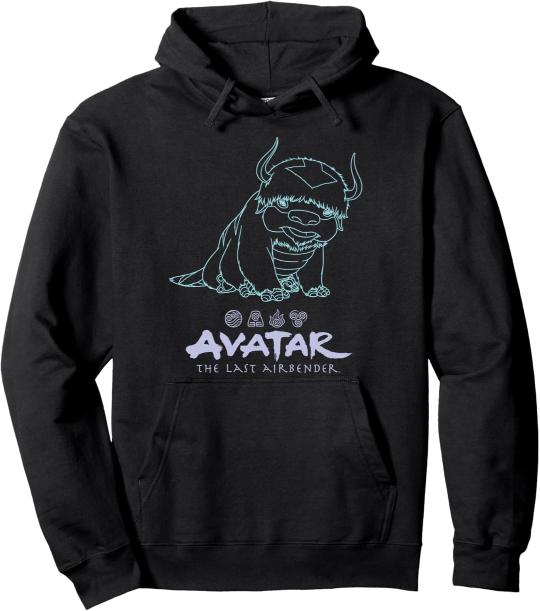 Avatar: The Last Airbender Appa Outline Portrait Pullover Hoodie