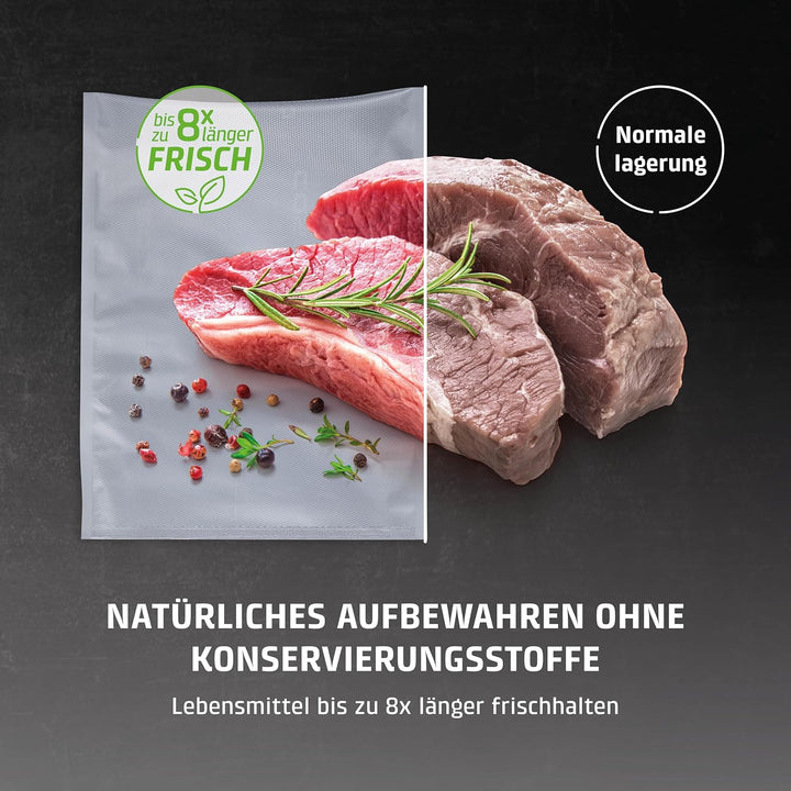 CASO 6 Sterne Profi-Folienbeutel 30 x 40 cm, 50 Beutel, für alle Vakuumierer, SousVide-geeignet, wie