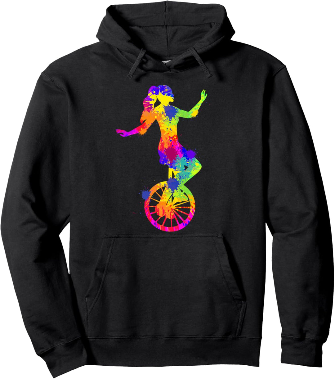 Einrad Mädchen Unicycle Kinder Pullover Hoodie