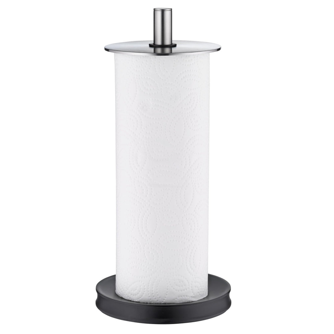 WMF Depot Küchenrollenhalter stehend 32 cm, Cromargan Edelstahl, Silikonfüsse spülmaschinengeeignet