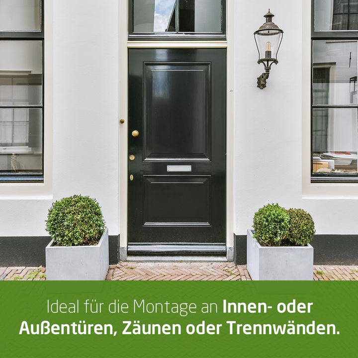 Amig - Briefkastenschlitz Edelstahl Silber Mod. 1 - Klappe für Wände oder Türen - Briefsammler mit E