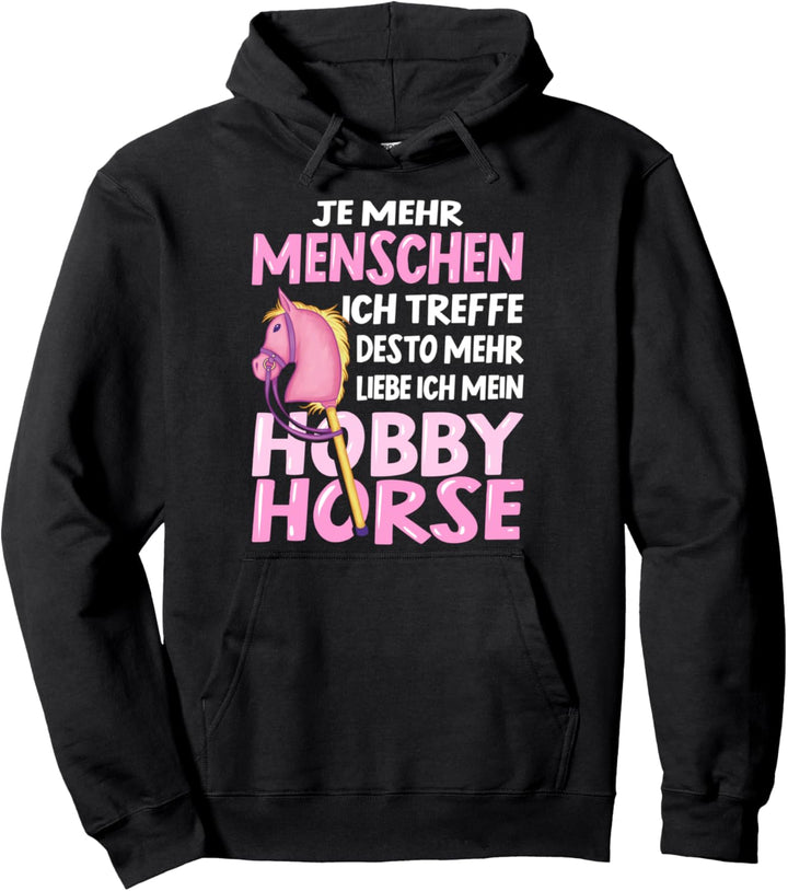 Hobby Horse Mädchen Spruch Hobby Horsing Pferde Reiterin Pullover Hoodie