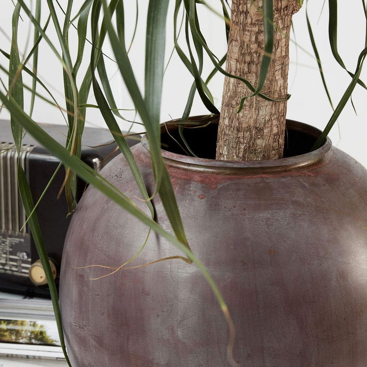 House Doctor 205340780 Vase, Eisen, Glas, Rot/Violett Dm: 33 cm. h.: 40 cm Rot/Violett, Dm: 33 cm. h