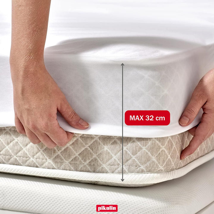 Pikolin Home - Anpassbares Betttuch aus 100 % Baumwolle, atmungsaktiv, langlebig und widerstandsfähi