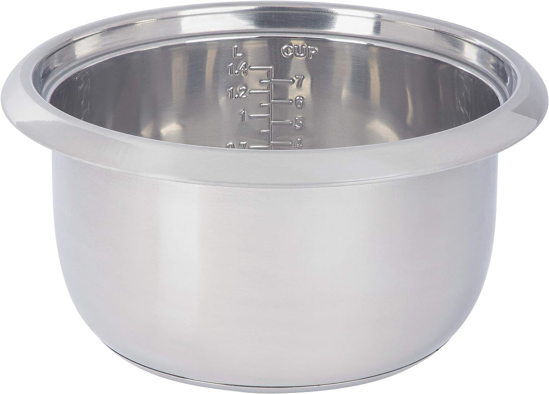 KeMar Kitchenware KRC-175 Reiskocher | 5 Programme | 1,4L | 500W | Edelstahltopf | Glasdeckel |