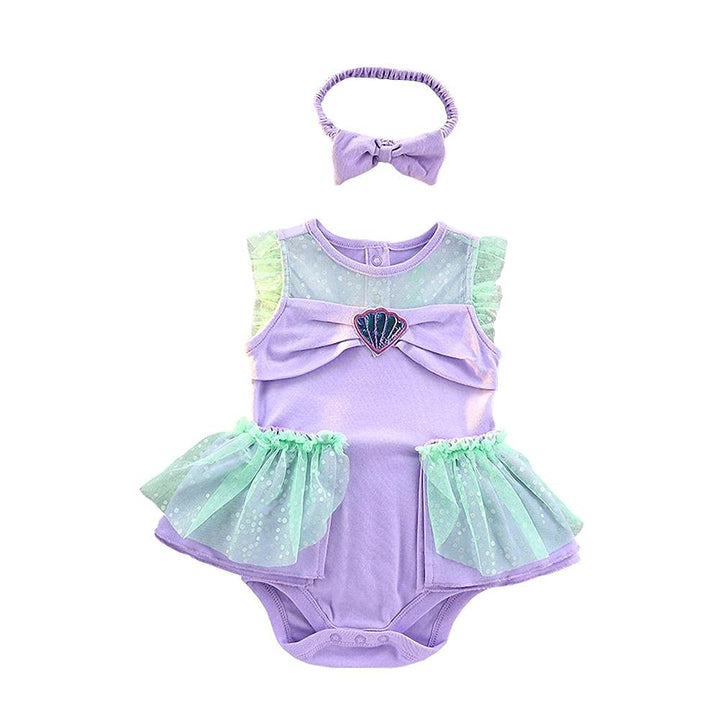 Lito Angels Minnie Mouse Kleid mit Stirnband für Baby Mädchen, Strampler Kostüm Verkleidung, Grösse