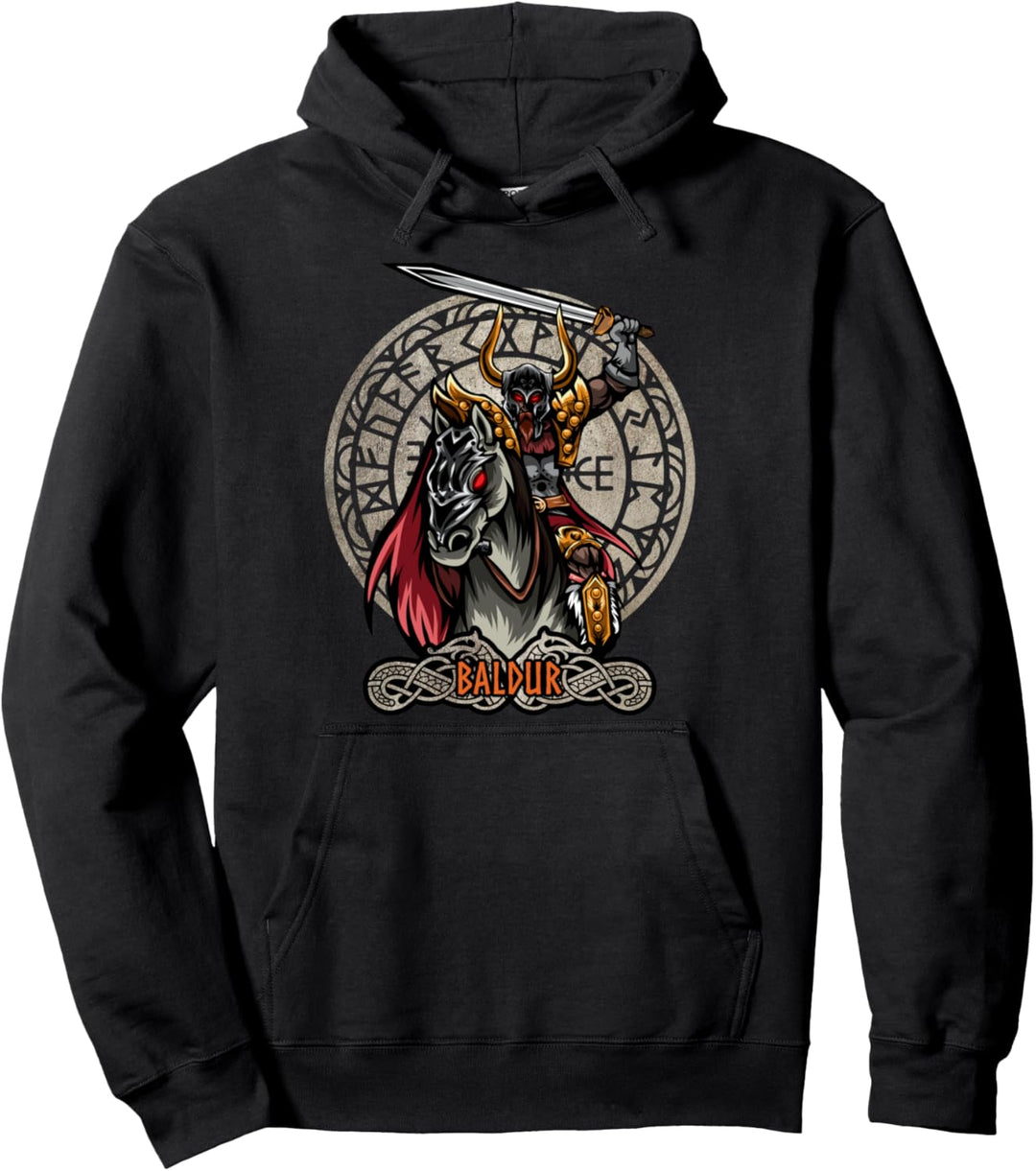 Baldur, Norse Mythology, Valhalla Viking, Nordic God Pullover Hoodie