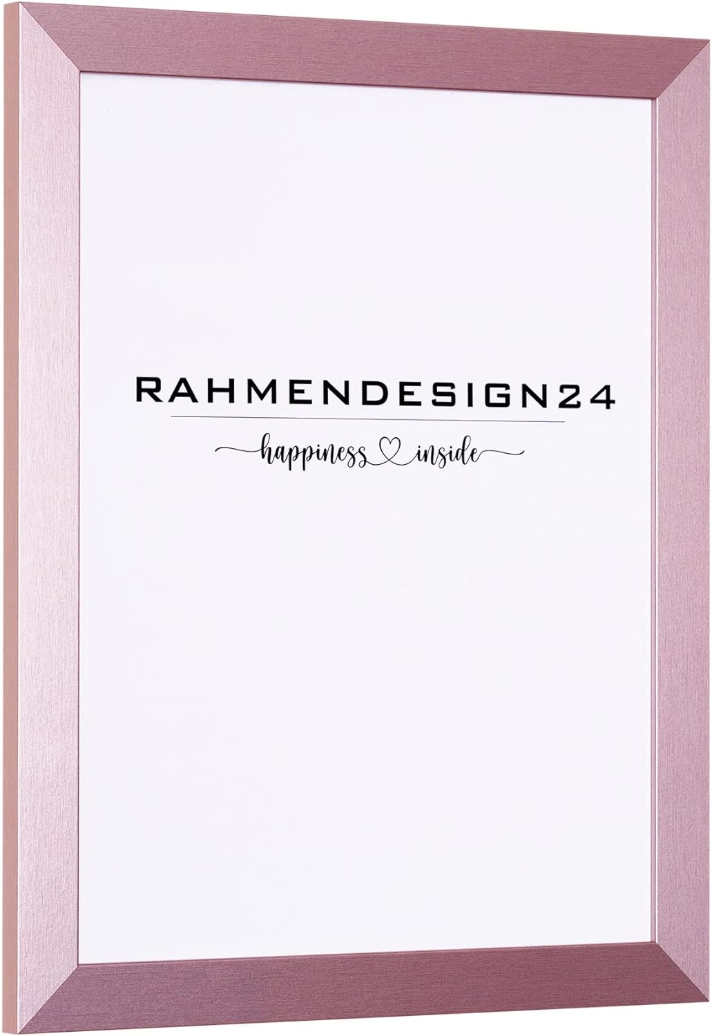 Rahmendesign24 Puzzlerahmen Milano für Puzzle ca. 500-1000 Teile 48x68cm 68x48cm Roségold mit Acrylg