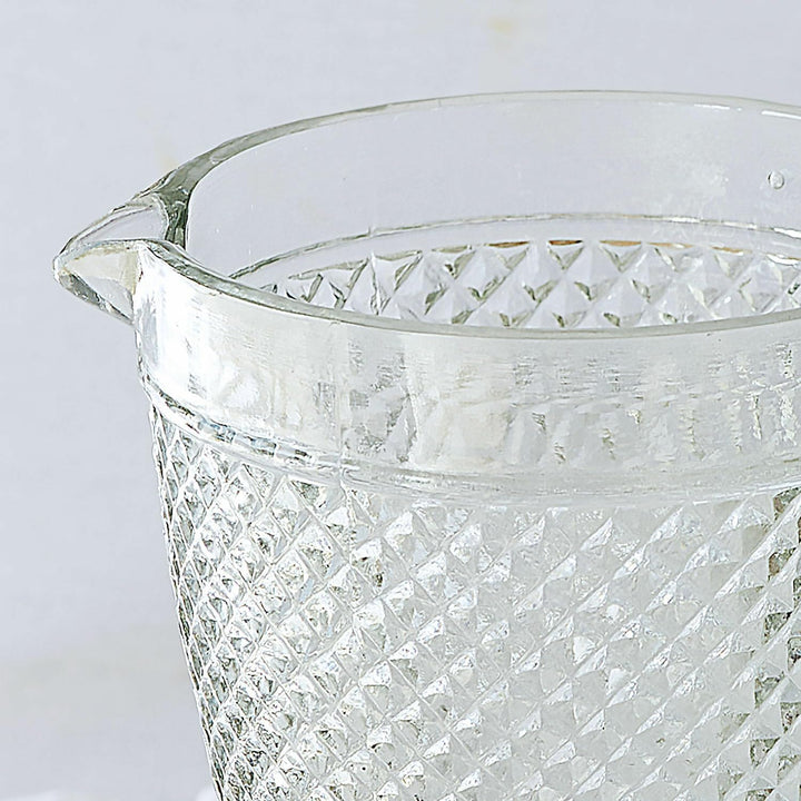 LOBERON Krug Santerre, Strukturiertes Diamantmuster, Spülmaschinenfest, Ergonomischer Henkel, Fasst