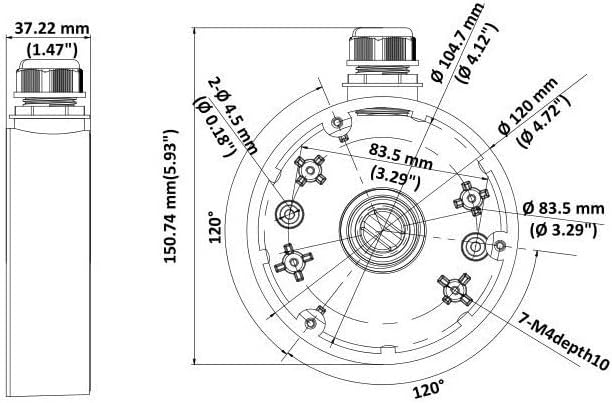 Hikvision Montavimo bazė DS-1280ZJ-DM46