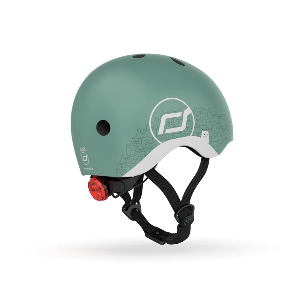 Scoot&amp;Ride Unisex Jugend Helme XXS, Reflective Forest, S
