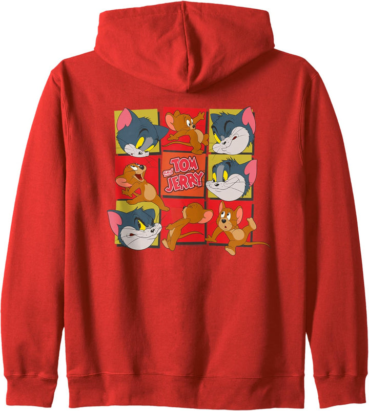 Tom and Jerry Squares Kapuzenjacke