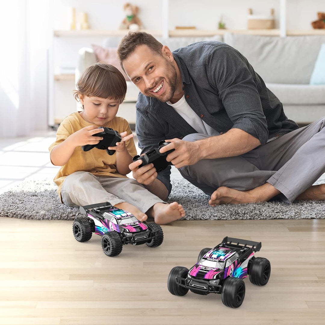Kizeefun Ferngesteuertes Auto, RC Autos für Kinder mit 360° Stunt Rennauto, 2.4GHz Fernsteuerung Off