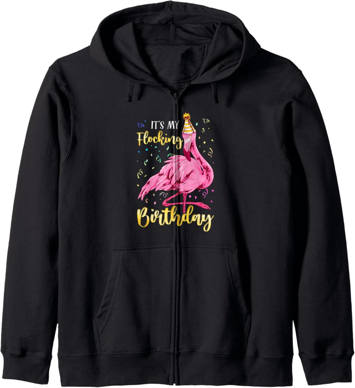 Niedlich ist mein Flocking Geburtstag Flamingos Geschenk Kapuzenjacke