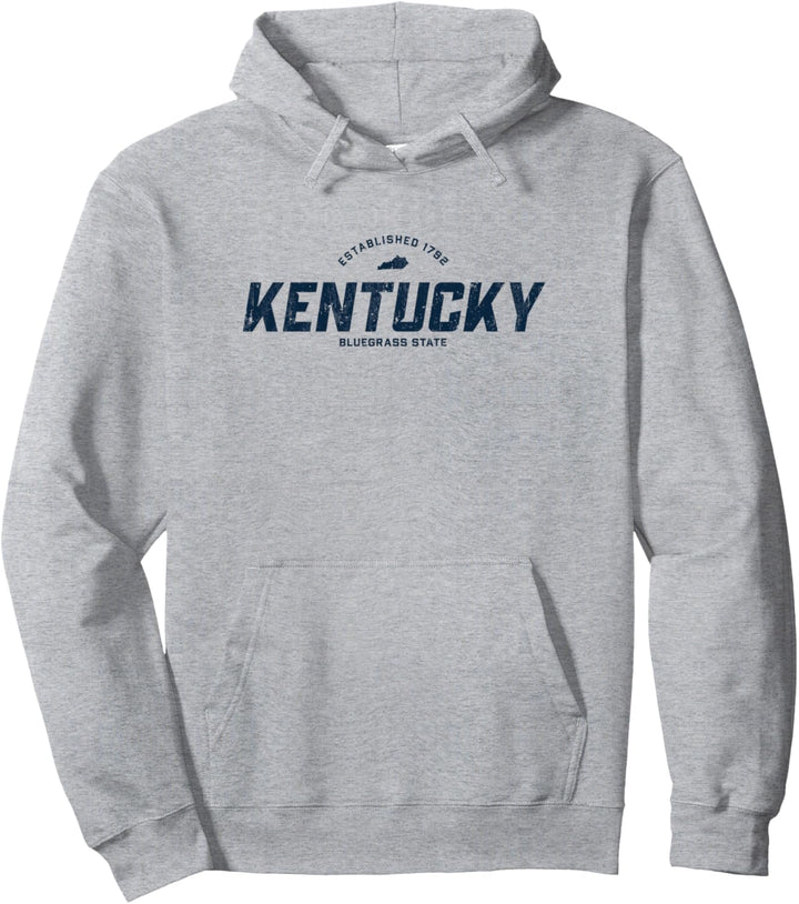 Kentucky KY Sportlogo Vintage Athletic Marineblau Pullover Hoodie
