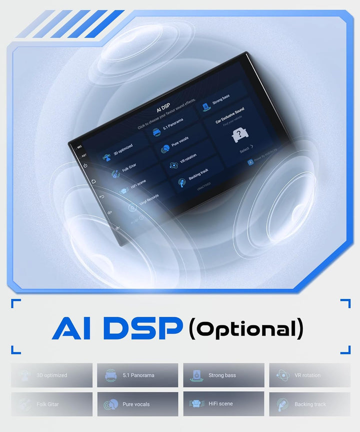 Rimoody 4G+64G Wireless Carplay Android 13 Autoradio 2 Din 7 Zoll Touchscreen Autoradio mit Android