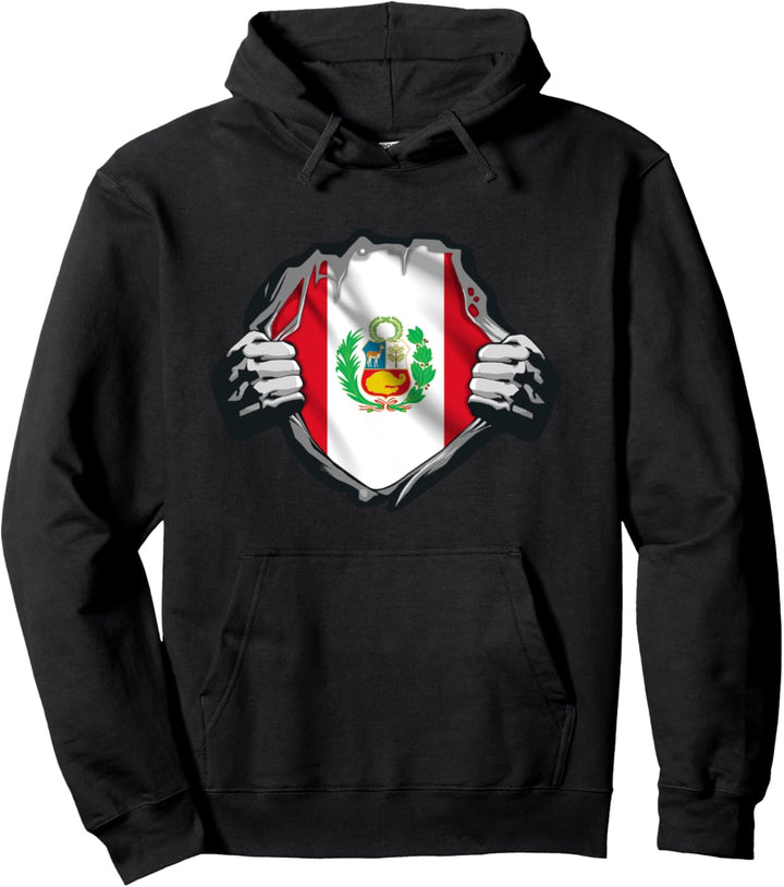 Flagge Peru, Peruan, Peru. Pullover Hoodie