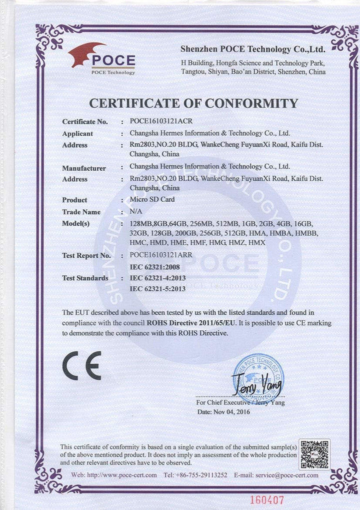 Cloudisk 1GB CF-Karte Compact Flash-Speicherkarte Leistung für Fotokameras, 1GB