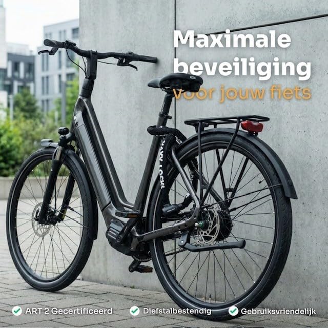 Fahrradschloss ART-2 Maxx-Locks Nelson 120cm - Schwarz
