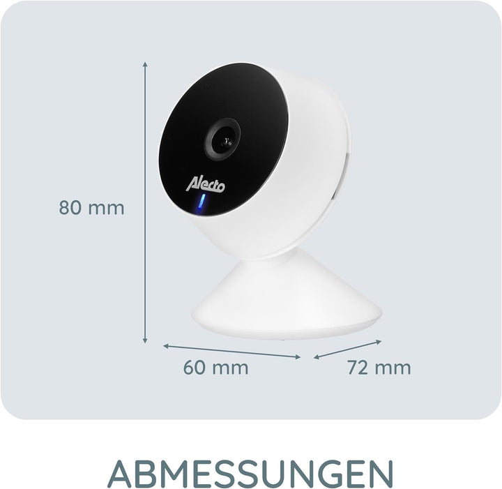 Alecto Smartbaby5 Babyphone mit Kamera - WLAN Babyphone mit Kamera - Gegensprechfunktion - Infrarot-