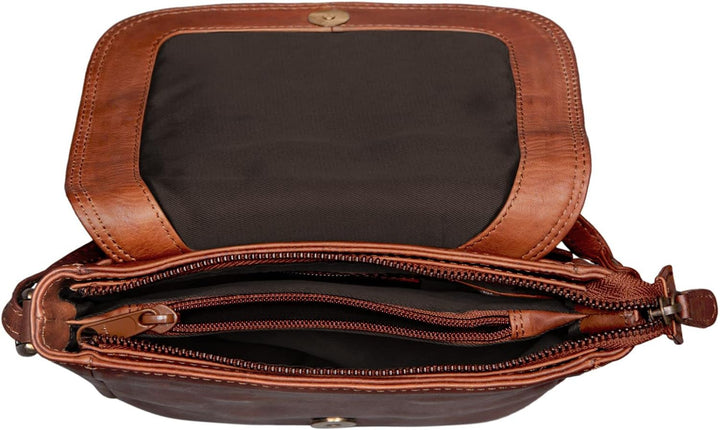 STILORD 'Elsa' Umhängetasche Damen Leder klein Handtasche Frauen Vintage kleine Damentasche Ausgehen