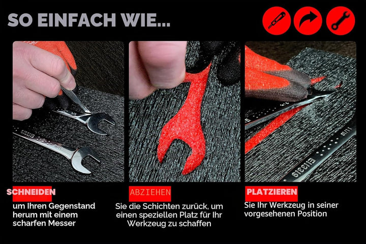 Shadow Foam L-Boxx Einsätze [Doppelpack] für Bosch L-Boxx 102-374 Schaumstoff für Sortimo Modular We