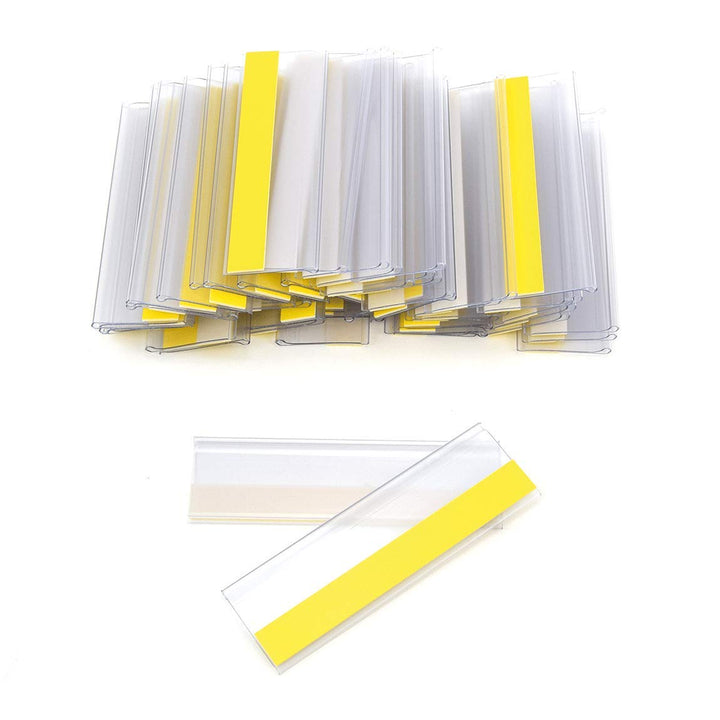 Selbstklebende Etikettenhalter für Einstecketiketten 300 mm Breit/Tickethalter/Etiketten Halter (107