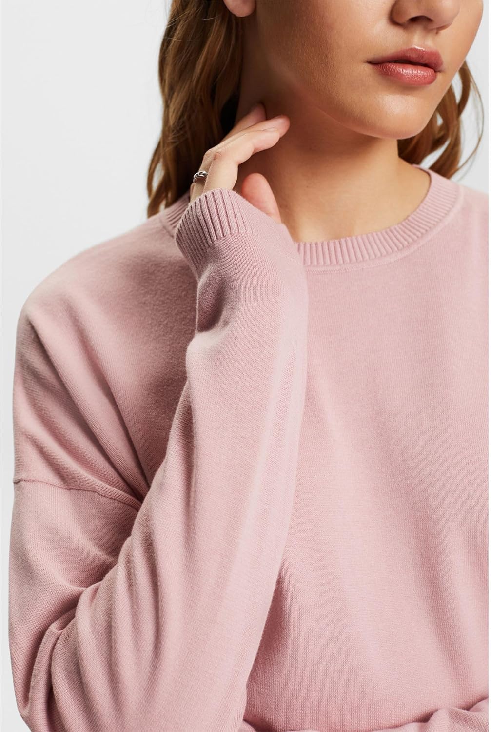 ESPRIT Oversize Pullover, 100% Baumwolle XXS Old Pink, XXS Old Pink