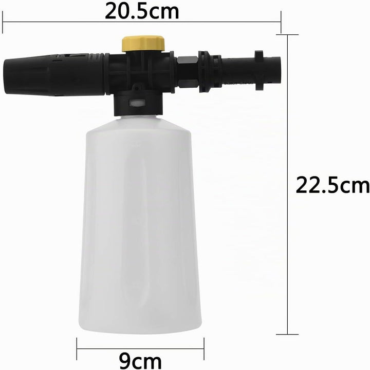 Schnee Schaumdüse für Kärcher-Hochdruckreiniger K2/K3/K4 /K5/K6/K7, 1400-2100PSI 700ml, Schaumdü