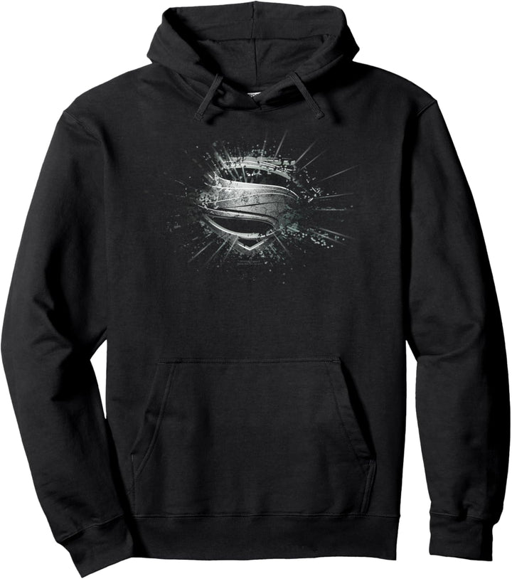 Superman Man of Steel Shield Burst Pullover Hoodie