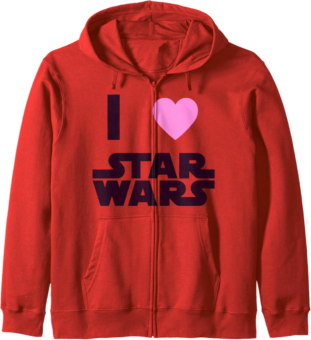 Star Wars I Love Star Wars Text Kapuzenjacke