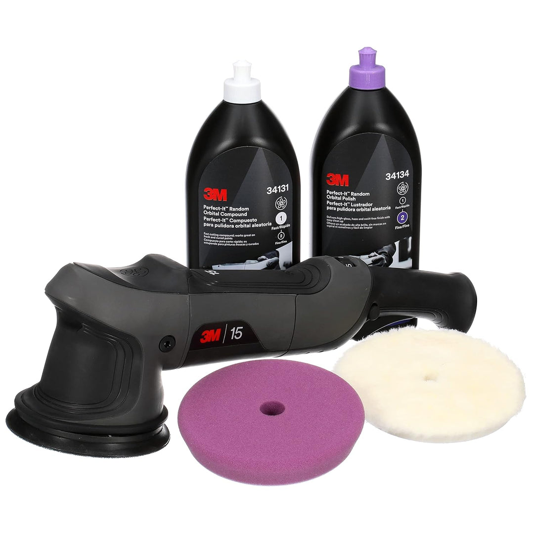 3M Perfect-It Exzenter Poliermaschine, 21 mm, 230 V, 50 Hz, Stecker-Typ F, 34103E 180.0 mm, 180.0 mm